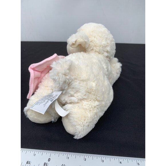 Demdaco Nat & Jules Lay Me Down To Sleep Lamb Plush Toy Pink blanket Silver Cros - Picture 5 of 7